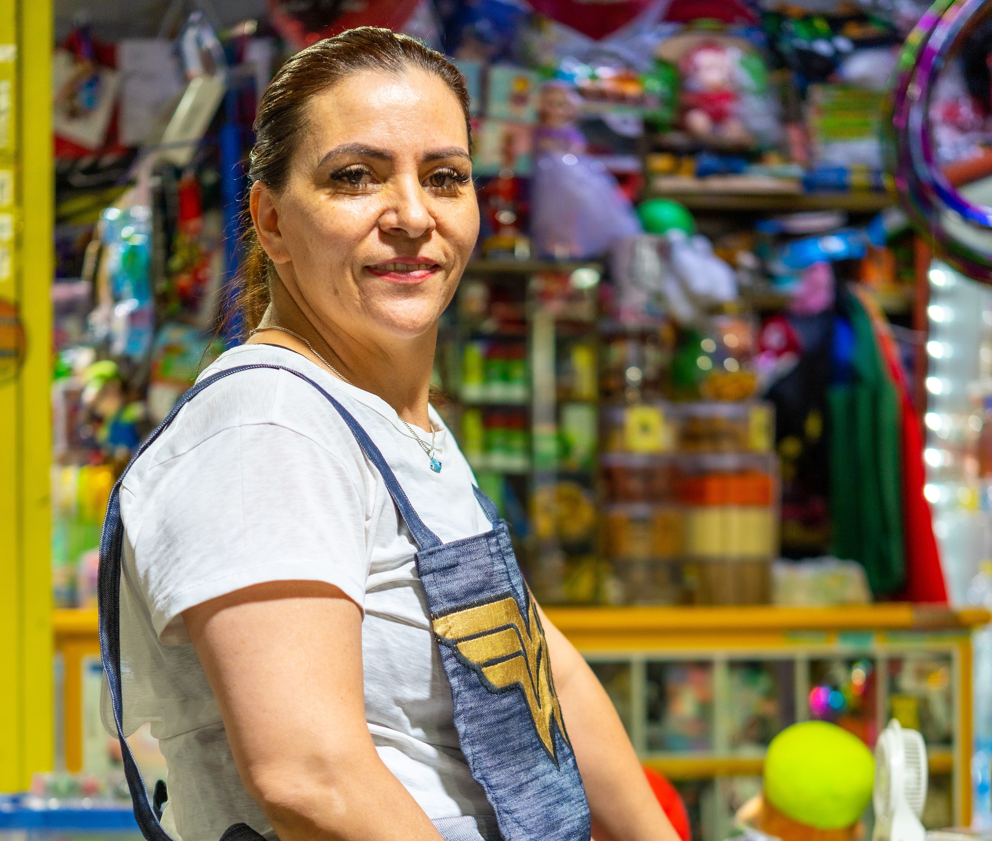 Comerciante en un cotillon